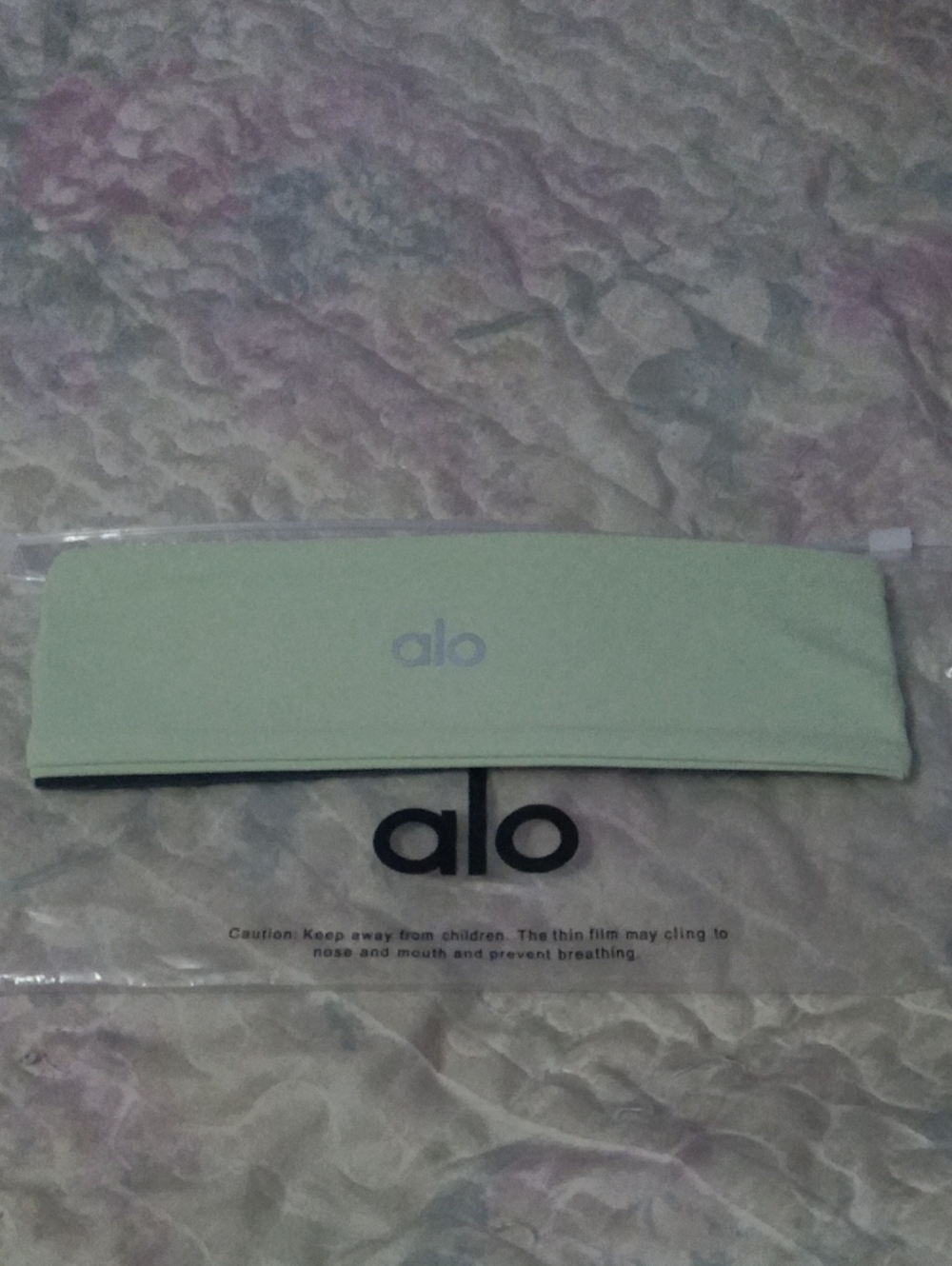 ALO Yoga Mint Green Wide Stretch Headband